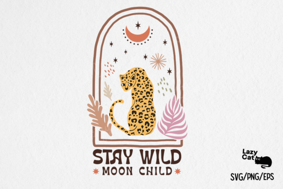Boho Leopard Inspiration Quote SVG PNG
