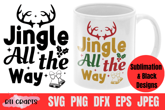 Christmas Quote SVG Jingle All the Way