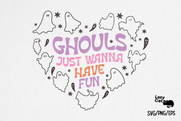 Halloween Ghouls Funny Quote SVG