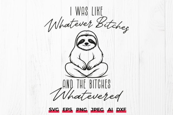 Meditating Sloth Funny Quote SVG Review for Real Projects