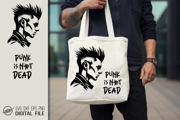 Punk Boy with Quote SVG File