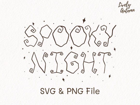 Spooky Night Lettering Quote SVG, PNG Review for Real Embroidery Projects